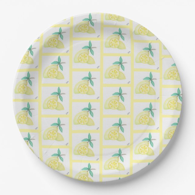 Lemons Paper Plates (Front)