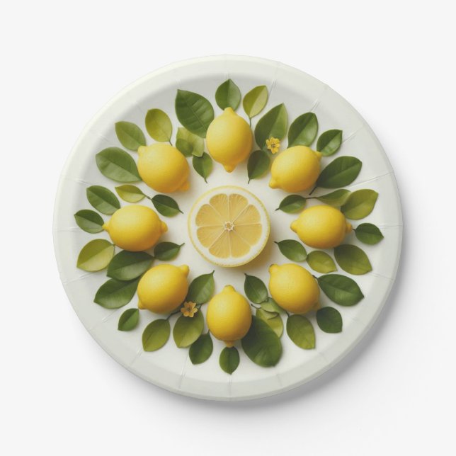 Lemons Paper Plates (Front)