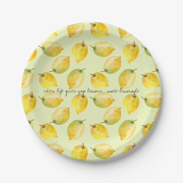 Lemons Paper Plates (Front)