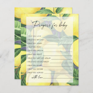 Lemons - Party game prayers for baby game