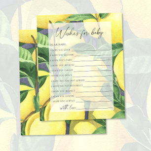 Lemons - Party game wishes for baby game