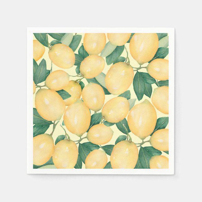 Lemons Party Napkins (Front)