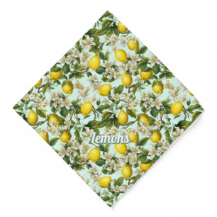 Lemons Pattern Bandana