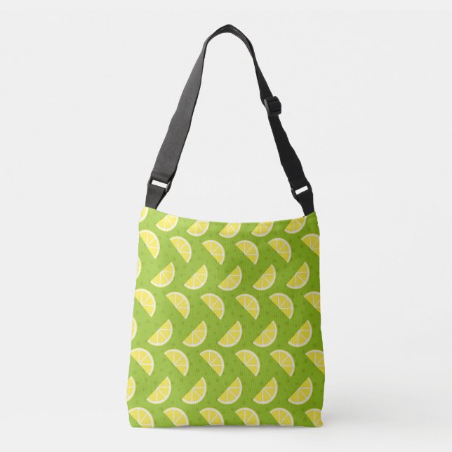 Lemons Pattern Crossbody Bag (Front)