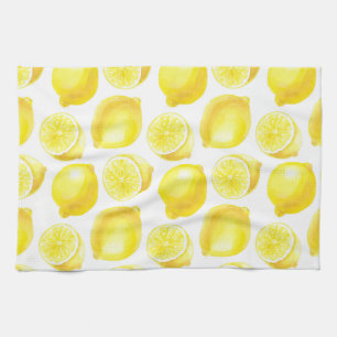 Lemons pattern design kitchen towel