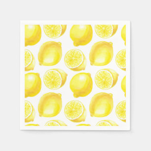 Lemons pattern design napkins