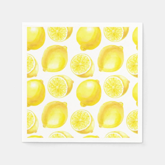Lemons pattern design napkins (Front)