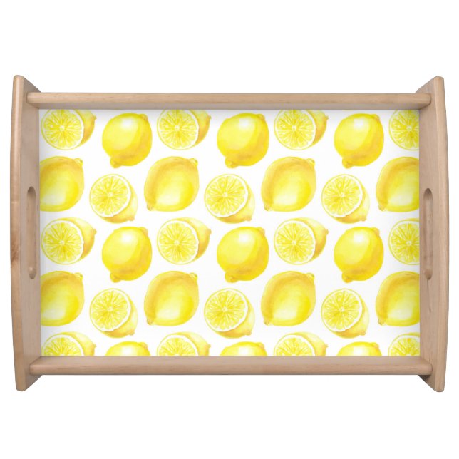 Lemons pattern design serving tray (Front)