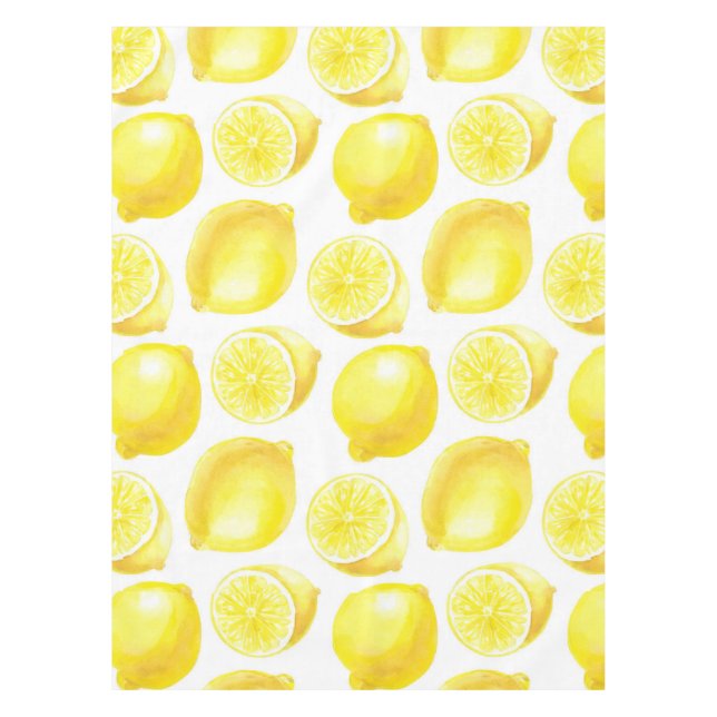 Lemons pattern design tablecloth (Front)