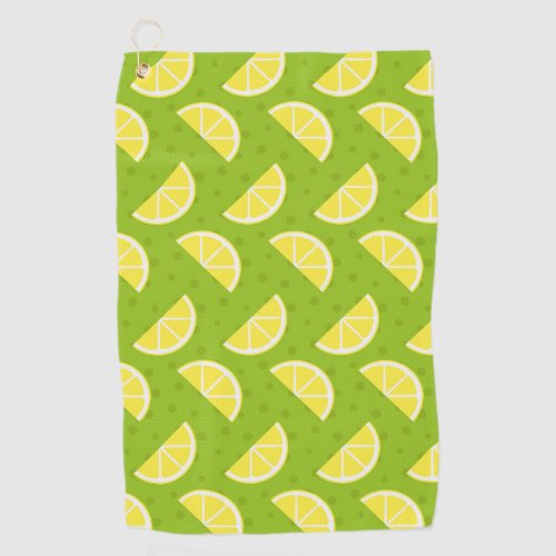 Lemons Pattern Golf Towel