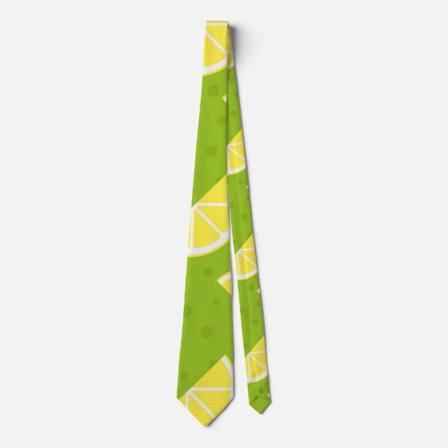 Lemons Pattern Neck Tie (Front)