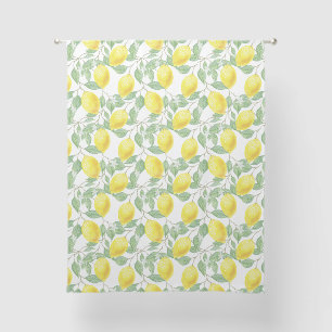 Lemons Pattern Sheer Curtains