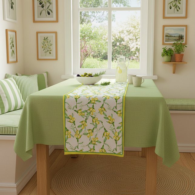 Lemons pattern short table runner (Creator Uploaded)