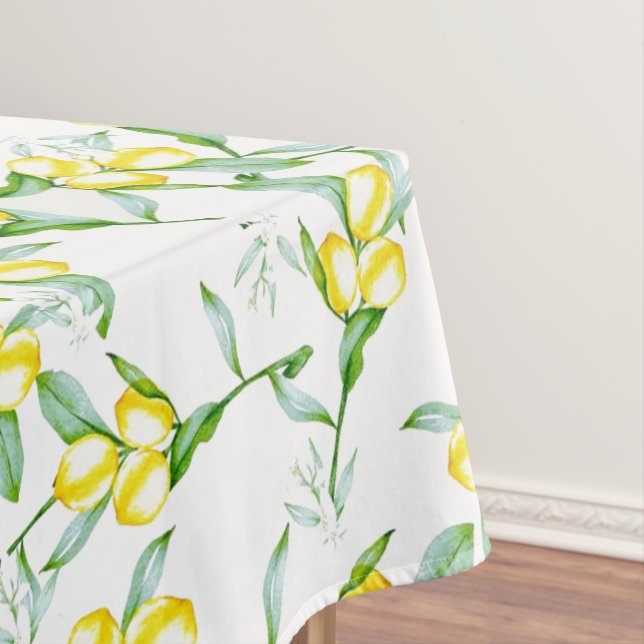 Lemons pattern  tablecloth (In Situ)