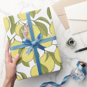 Lemons Pattern Wrapping Paper