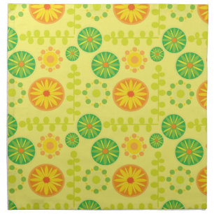 Lemons patterns cloth napkin