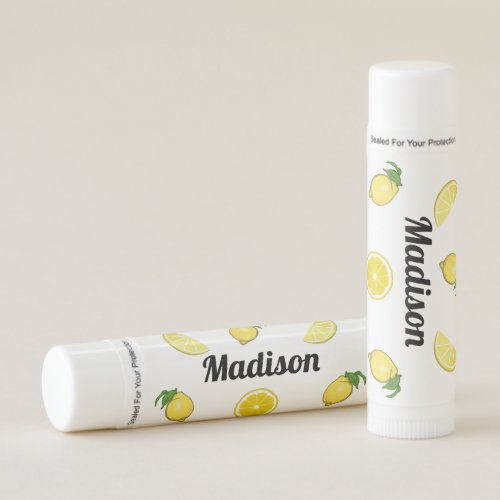 Lemons Personalized  Lip Balm