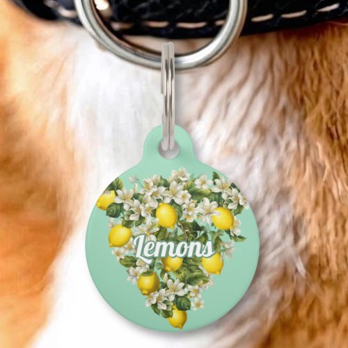 Lemons Pet ID Tag