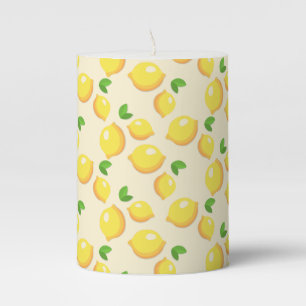 Lemons Pillar Candle
