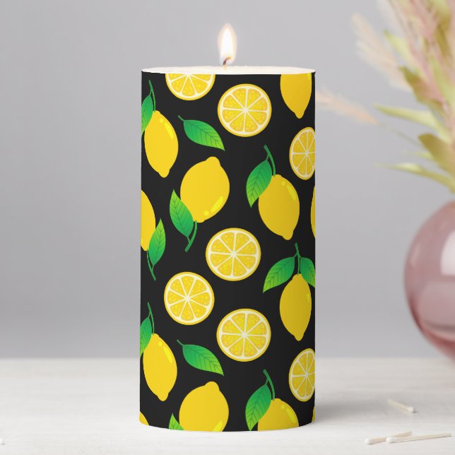Lemons Pillar Candle (In Situ)