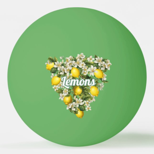 Lemons Ping Pong Ball (Front)