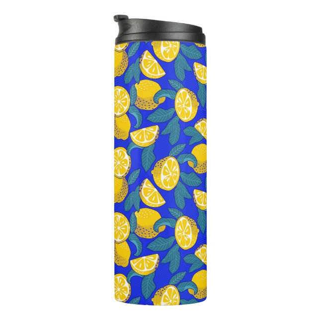 Lemons Pop Art  Thermal Tumbler (Rotated Right)