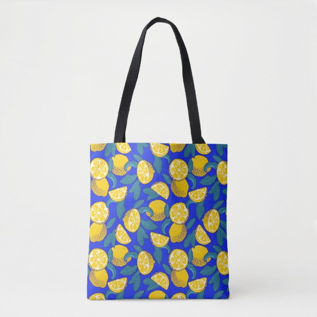 Lemons Pop Art Tote Bag (Front)