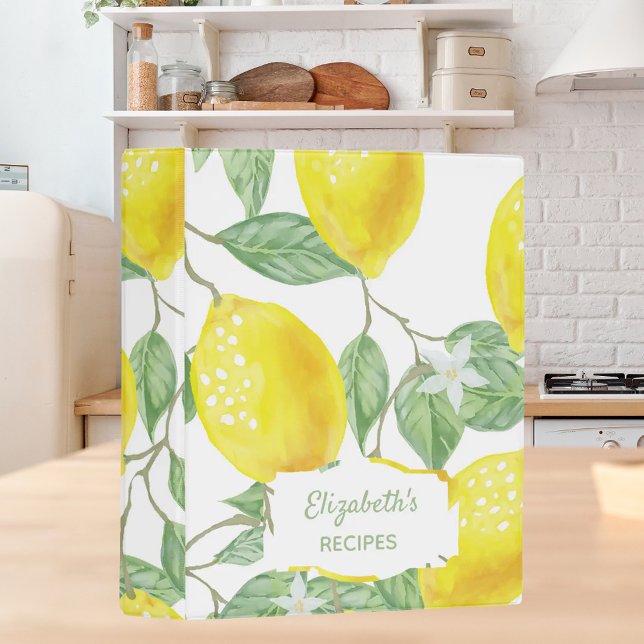 Lemons recipe cookbook binder (Creator Uploaded)