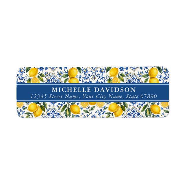 Lemons Return Address Labels (Front)