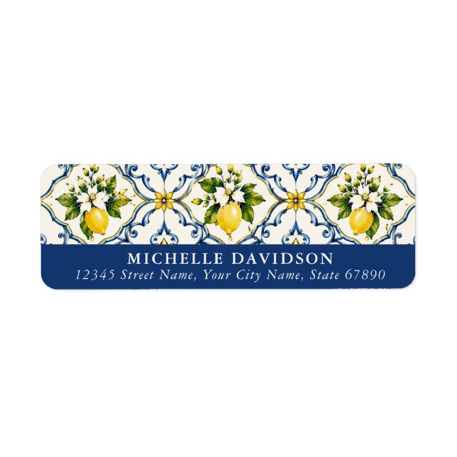 Lemons Return Address Labels (Front)