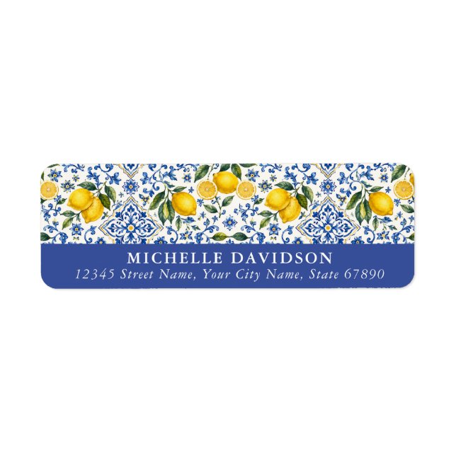 Lemons Return Address Labels (Front)