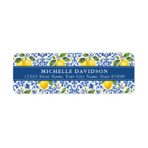 Lemons Return Address Labels