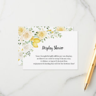 Lemons&Roses Display Bridal Shower  Enclosure Card