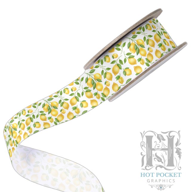 Lemons Satin Ribbon (Creator Uploaded)