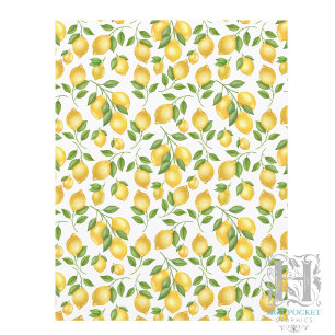 Lemons Scrapbook Paper