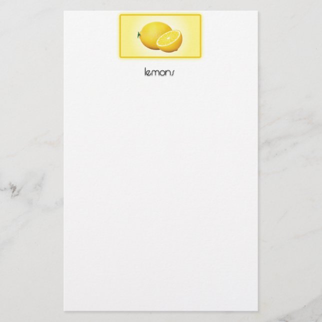 Lemons Stationery (Front)
