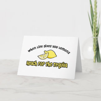 Lemons. Tequila Card