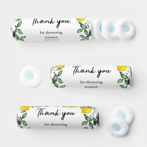 Lemons thank you Bridal shower Favors