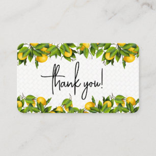 Lemons Thank You Enclosure Card
