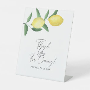 Lemons - Thank you for coming Poster Pedestal Sign