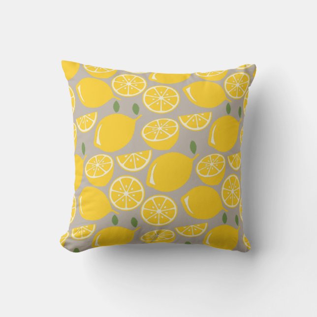 Lemons  throw pillow (Front)