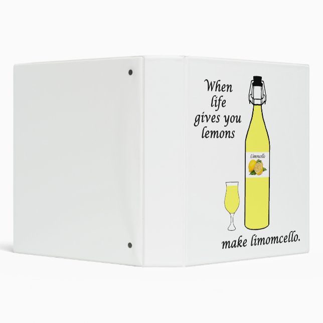 Lemons to Limoncello 3 Ring Binder (Background)
