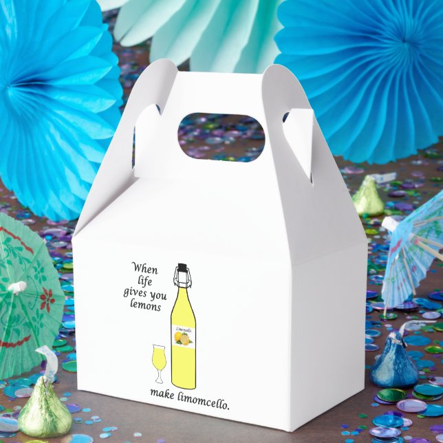 Lemons to Limoncello Favor Boxes (Party)