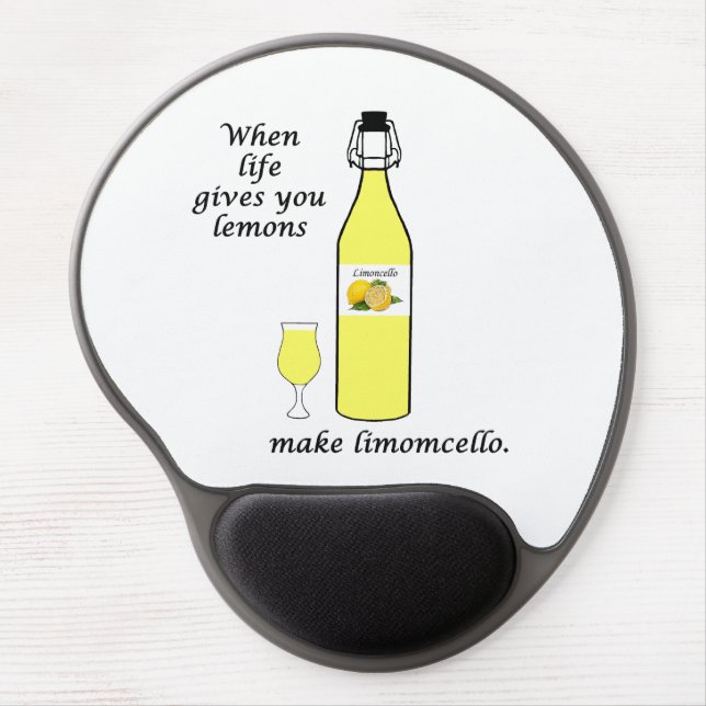 Lemons to Limoncello Gel Mouse Pad (Front)