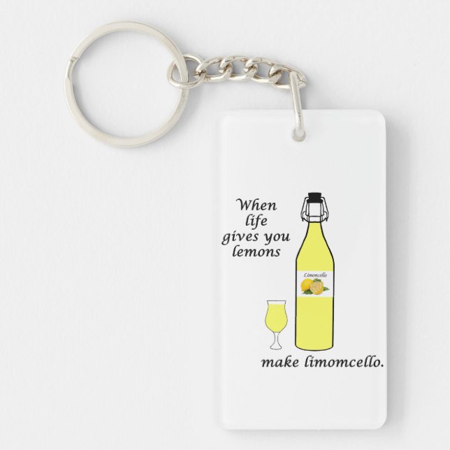 Lemons to Limoncello Keychain (Front)