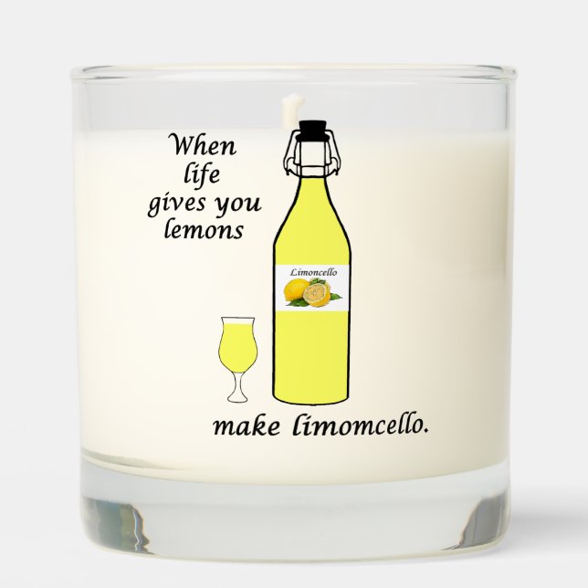 Lemons to Limoncello Scented Candle (Front)