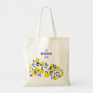 Lemons Tropical Mediterranean Tuscan Tote Bag