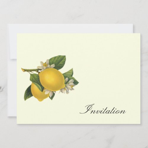 Lemons  - Vintage Invites