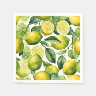 Lemons Watercolor Pattern Design