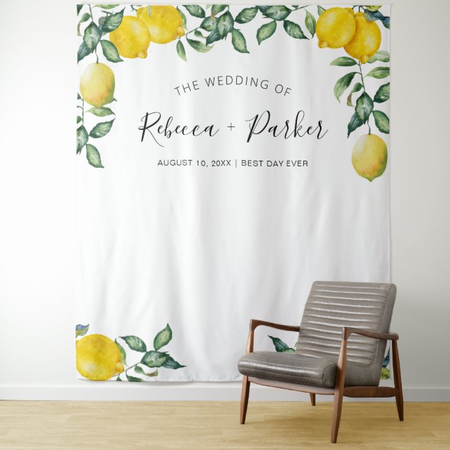 Lemons WEDDING Backdrop Photo booth (In Situ)